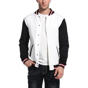 Men's Fashion Varsity Jacket Causal Slim Fit Bomber Jackets